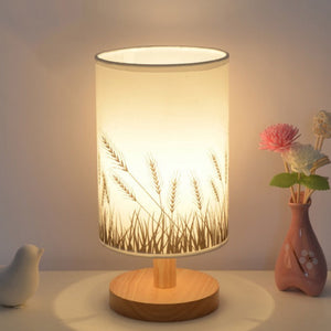 Wood Fabric Lamp