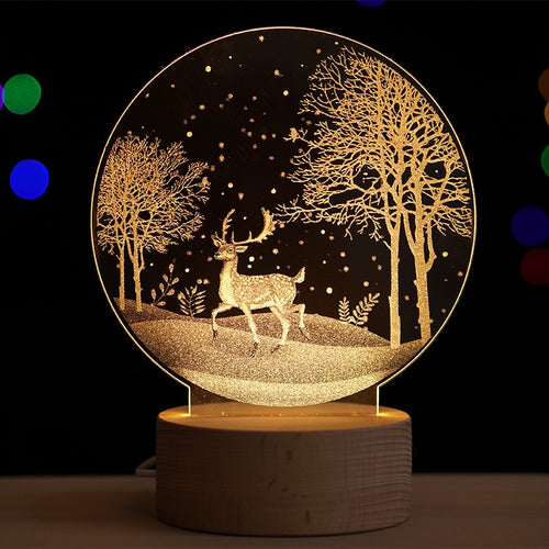 Acrylic Deer lamp