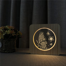 Load image into Gallery viewer, Butterfly and Flowers Lamp Allumery