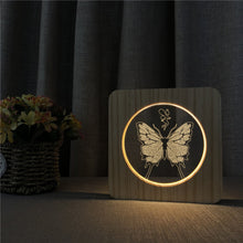 Load image into Gallery viewer, Butterfly Wooden Lamp