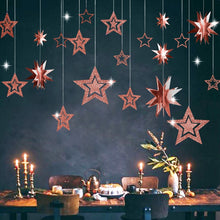 Load image into Gallery viewer, Christmas Star Hanging Decoration