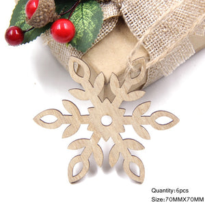 Christmas Hanging Wooden Snowflakes