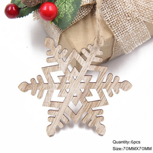 Christmas Hanging Wooden Snowflakes