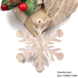 Christmas Hanging Wooden Snowflakes