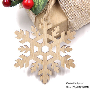 Christmas Hanging Wooden Snowflakes