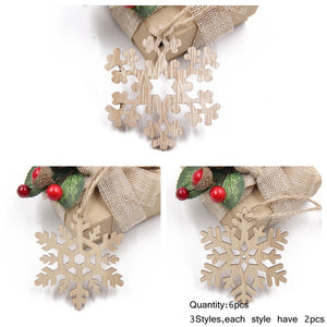 Christmas Hanging Wooden Snowflakes