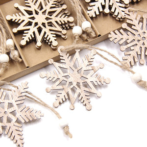 Christmas Hanging Wooden Snowflakes