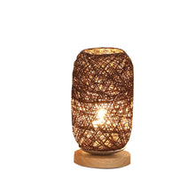 Load image into Gallery viewer, Brown Twine Rattan Lamp