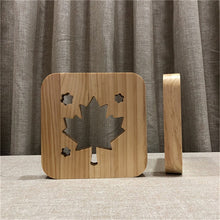 Load image into Gallery viewer, Maple Leaf Wooden Lamp