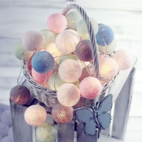 Cotton Ball String Light