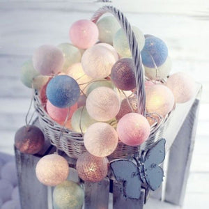 Cotton Ball String Light