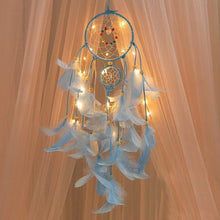 Load image into Gallery viewer, Blue Dream Catcher Hanging Light