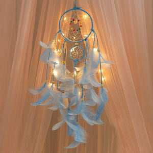 Blue Dream Catcher Hanging Light