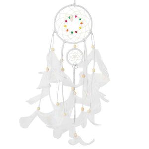 White Dream Catcher Hanging Light