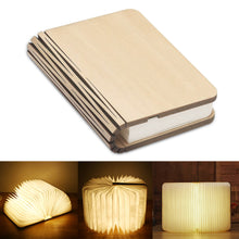 Load image into Gallery viewer, Wooden Book Lamp